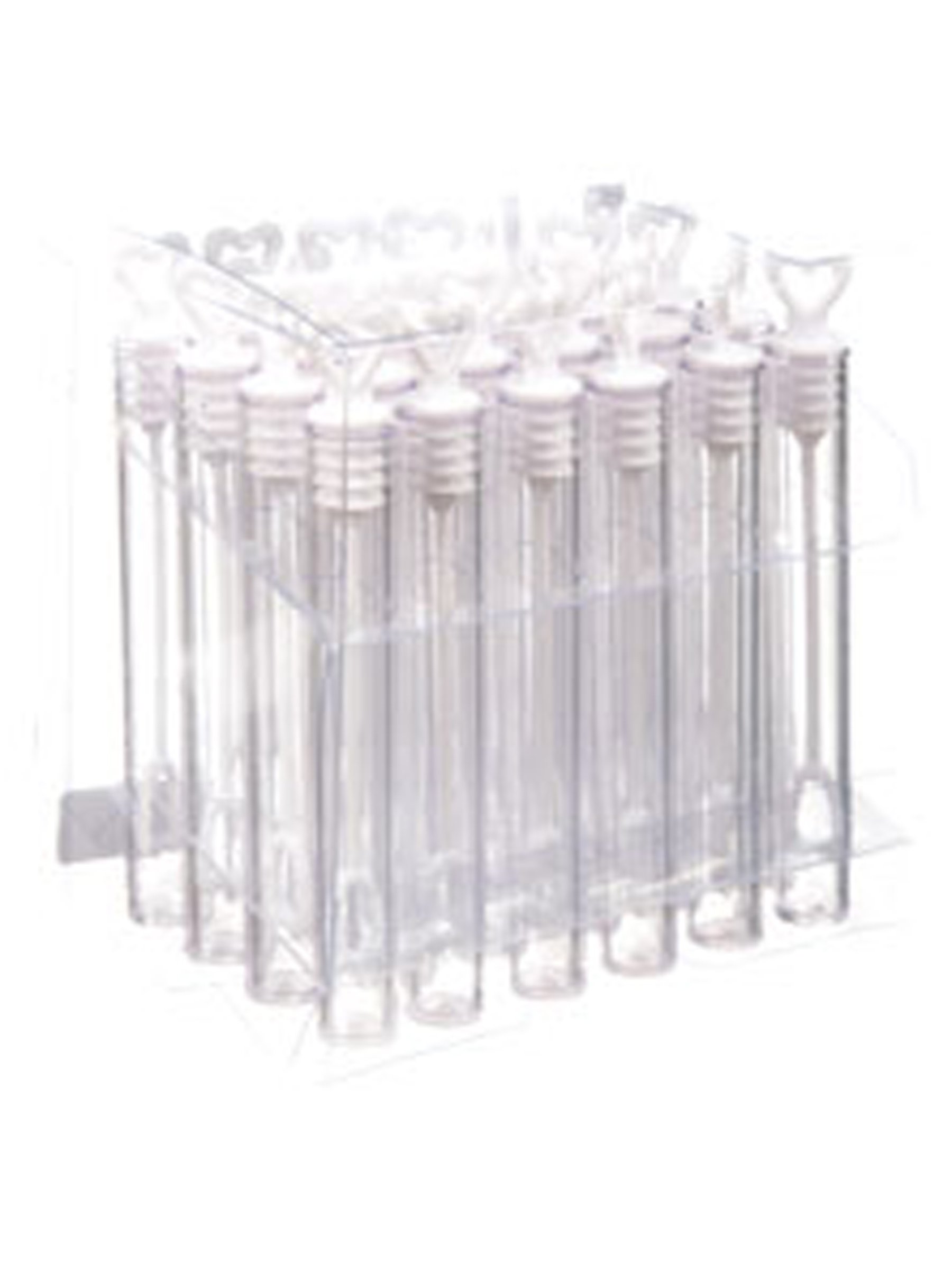 Ginger Ray Heart Tube Favour Wedding Bubbles Decoration X 24 - Vintage Affair