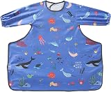 PewinGo Weaning Bib Full Cover High Chair Blue 6-30 Months