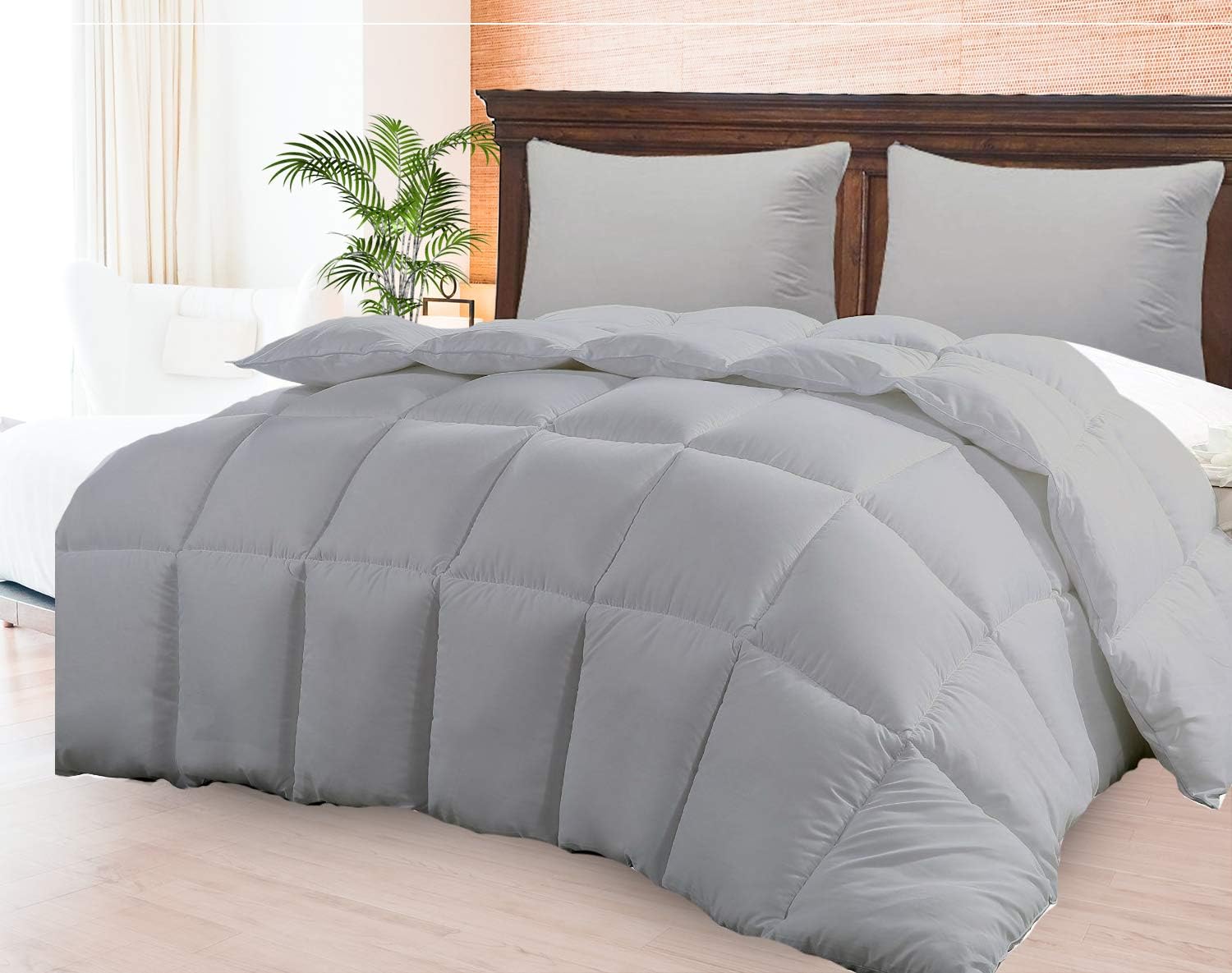 CGK Unlimited Comforter Duvet Insert – Warm, Lightweight & Breathable King Size Down Alternative Set – Hotel Quality Bedding - Dust & Spore-Resistant Fibers Ideal for Allergies - Lightweight Duvet
