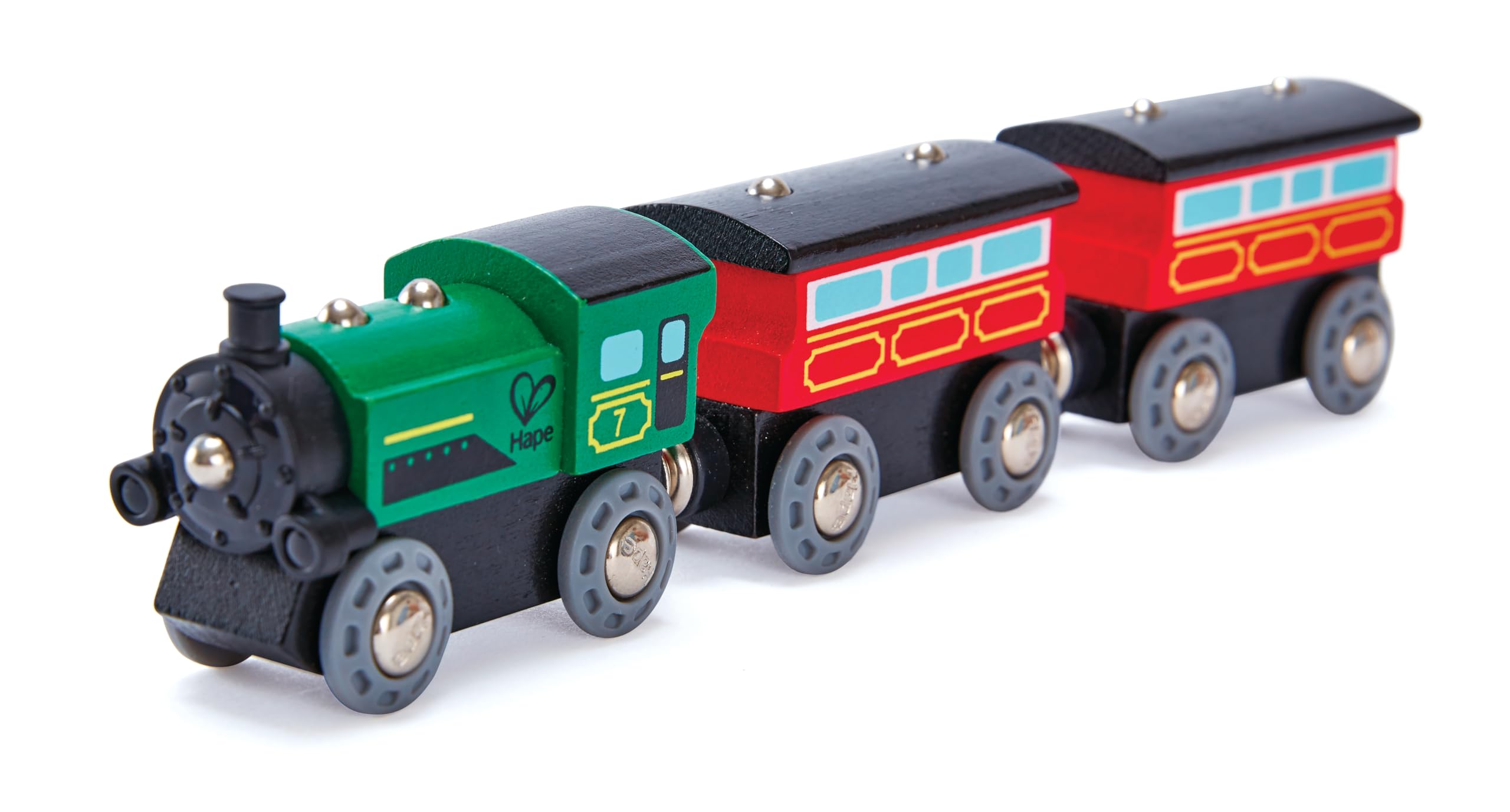 Hape Steam-Era Passenger Train - Wooden Railway Set Accessories