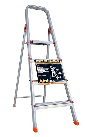 Alnico Aluminium 4 Steps Ladder (Aluminum)