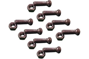 DIGGER SUPPLY 8 - Plow Bolt & Nut for Blades/Cutting Edge, 3/4-10X2 1/2 - Grade 8, Dome Head