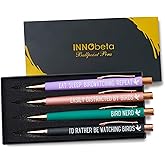 InnoBeta Bird Watching Gifts, Ballpoint Pen Set of 4 - Perfect Lover Gift Idea for Women on Birthday and Christmas