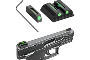 GLKTRS No-Tritium Fiber Optic Red/Green Sights for Pistol Taurus G2C, PT111, G3, TX22, G2, 709, G2S, PT140, 740, Taurus G2C Accessories Sights Set