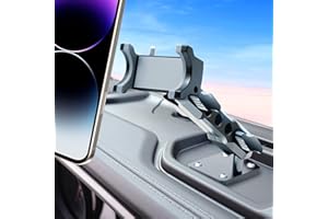 ZKJAYOE for Jeep 2024 2025 Wrangler JL JLU JT 4XE Phone Mount - Dashboard Phone Holder for Jeep Wrangler Gladiator 2/4 Door Accessories, with The Strongest Holder (NOT for 1945-2023 JL JT)