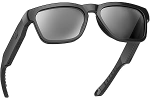 OHO SUNSHINE OhO Smart Glasses,Polarized Sunglasses with Bluetooth Speaker,Athletic/Outdoor UV Protection and Voice Control,Unisex(Grey Lens)