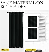 Aspire Homeware Blackout Curtains Eyelet 46x54 Inch Pair Thermal Ring Top view 4