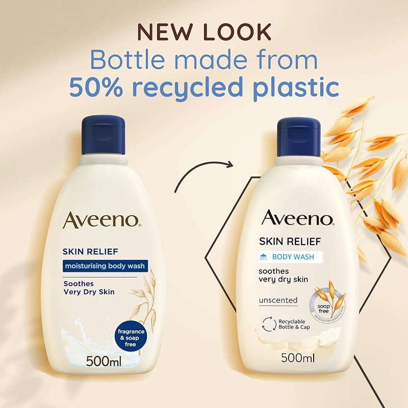 , Skin Relief, gel de baño, calma la piel muy seca, 500 ml (paquete de 1), el embalaje puede variar — foto 4 de 5