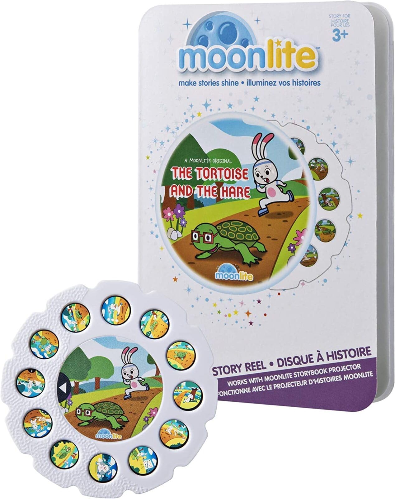 Moonlite 6054018 The Tortoise and the Hare Story Reel for Use with Moonlite Storybook Projector, Multicolour