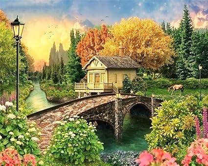 Amazon Com Diy 5d Diamond Painting By Number Kit Full Drill