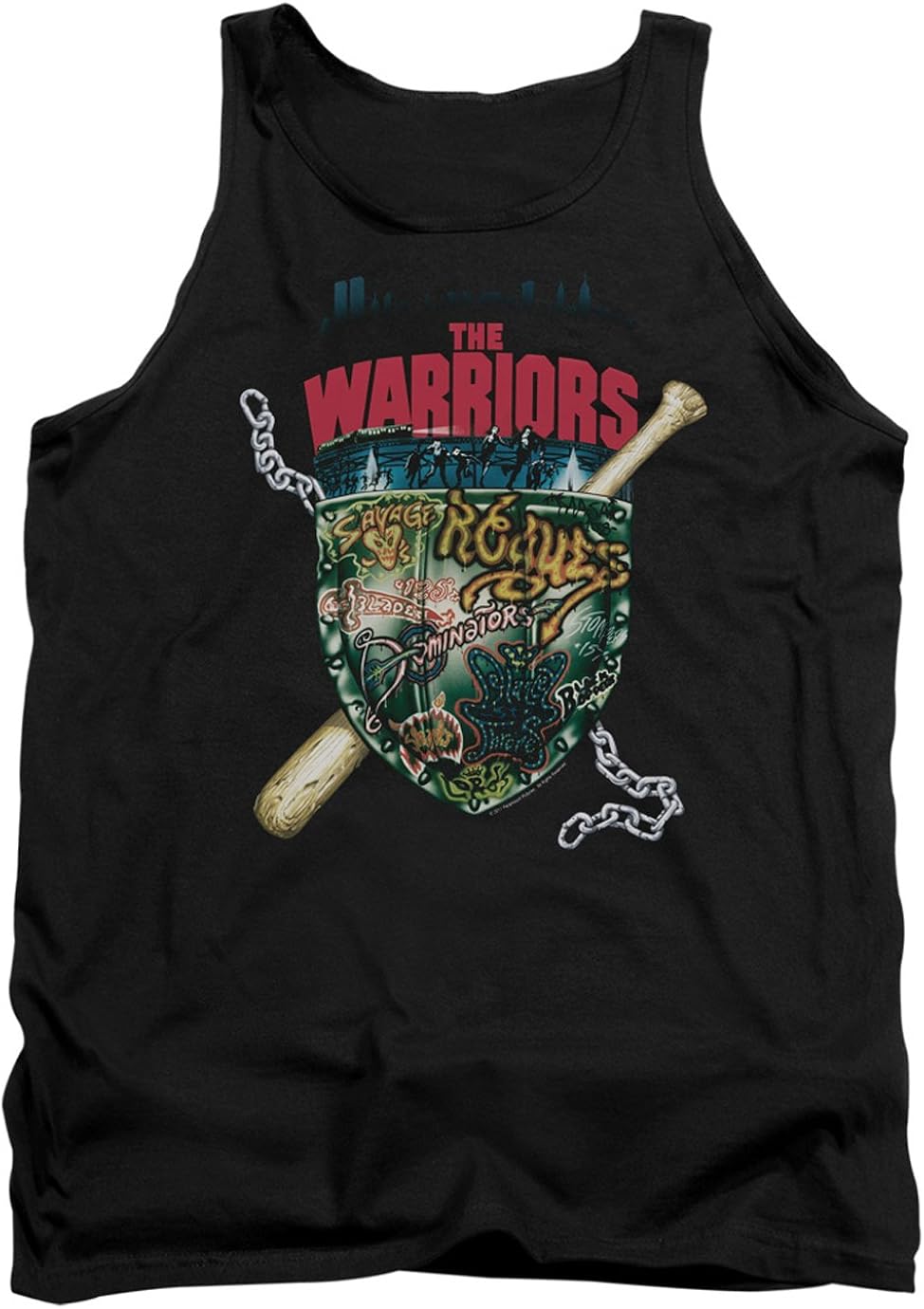 A&E Designs Mens The Warriors Tank Top Shield Tanktop Clothing