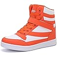 UBFEN Womens High Top Ankle Support Sneakers Vibrant Colour Hidden Wedge Heel Retro 80s Tennis Shoes for Girls Cosplay Removable Insole Backpacking Boots