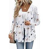 Zeagoo Lightweight Cardigan for Women 2026 Long Sleeve Open Front Casual Cardigans with Pockets