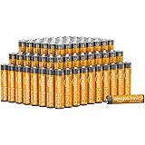 Amazon Basics 100-Pack AAA Alkaline High-Performance Batteries, 1.5 Volt, 10-Year Shelf Life