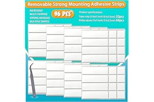 Birllaid Double Sided Tape for Walls, Picture Hanging Strips Removable Mounting Adhesive Tape for Hanging Picture Poster Decorations