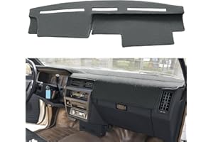 FCOVERGURUS Dash Cover Mat Custom Fit for Nissan Pathfinder D21 Hardbody Pickup Truck 1986-1993, Dashboard Cover Pad Carpet Protector (Dark Gray) F77