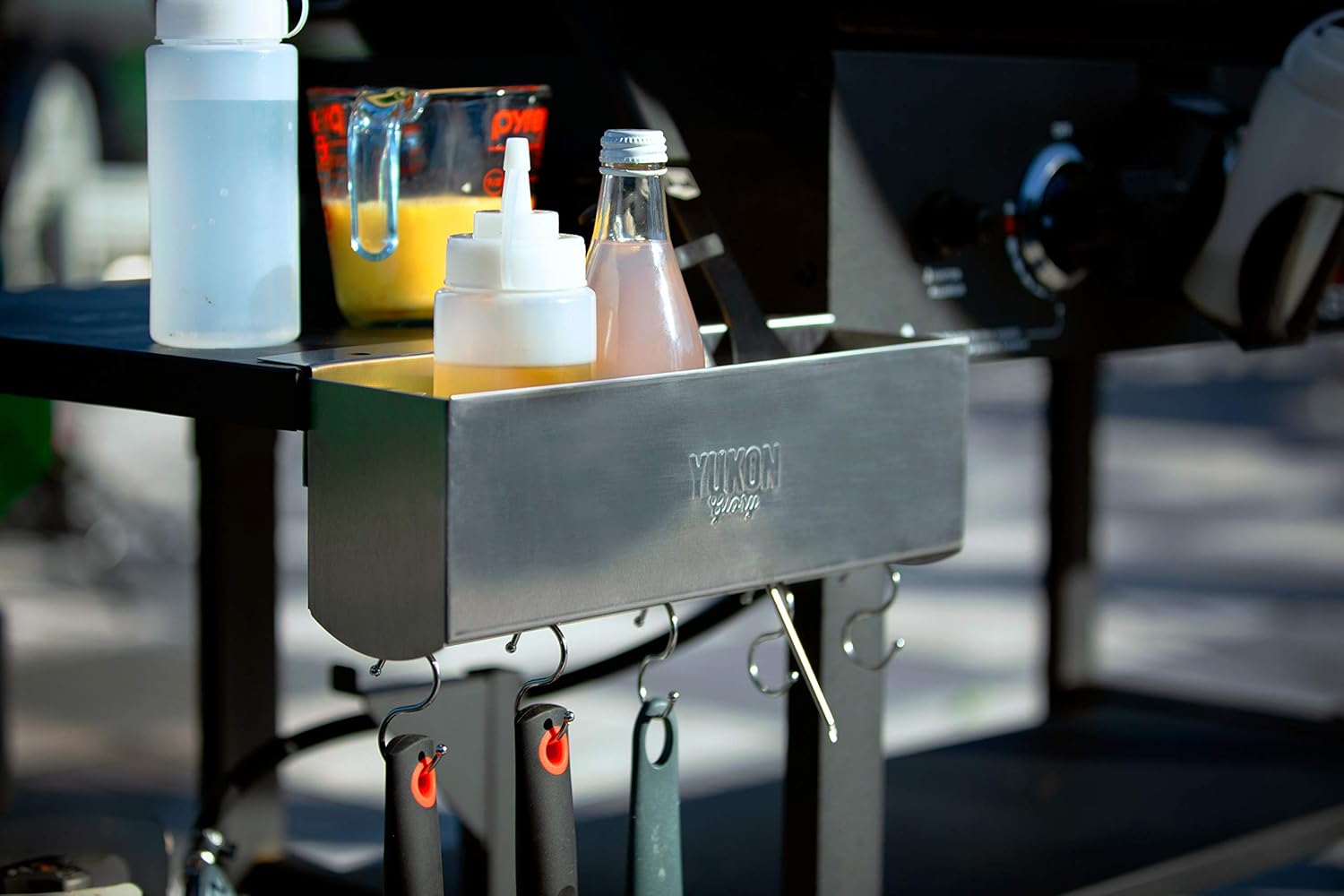 Yukon Glory Stainless Steel Griddle and BBQ Caddy Designed for