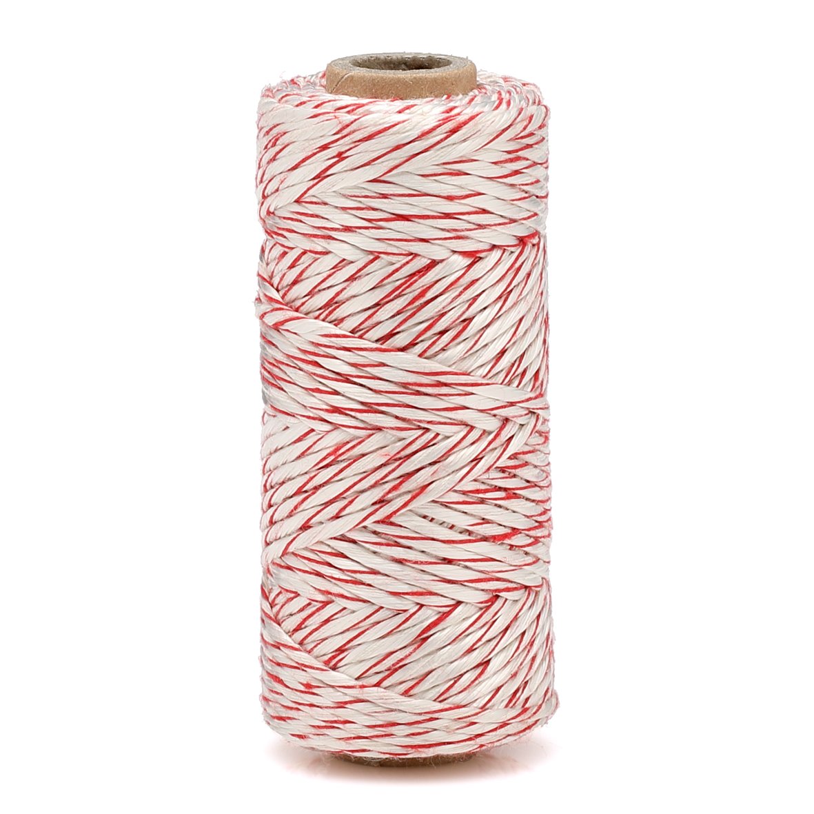 La Cordeline Tomato Twine 45% Rayon 55% Cotton, White and Red, 4 x 4 x 10 cm