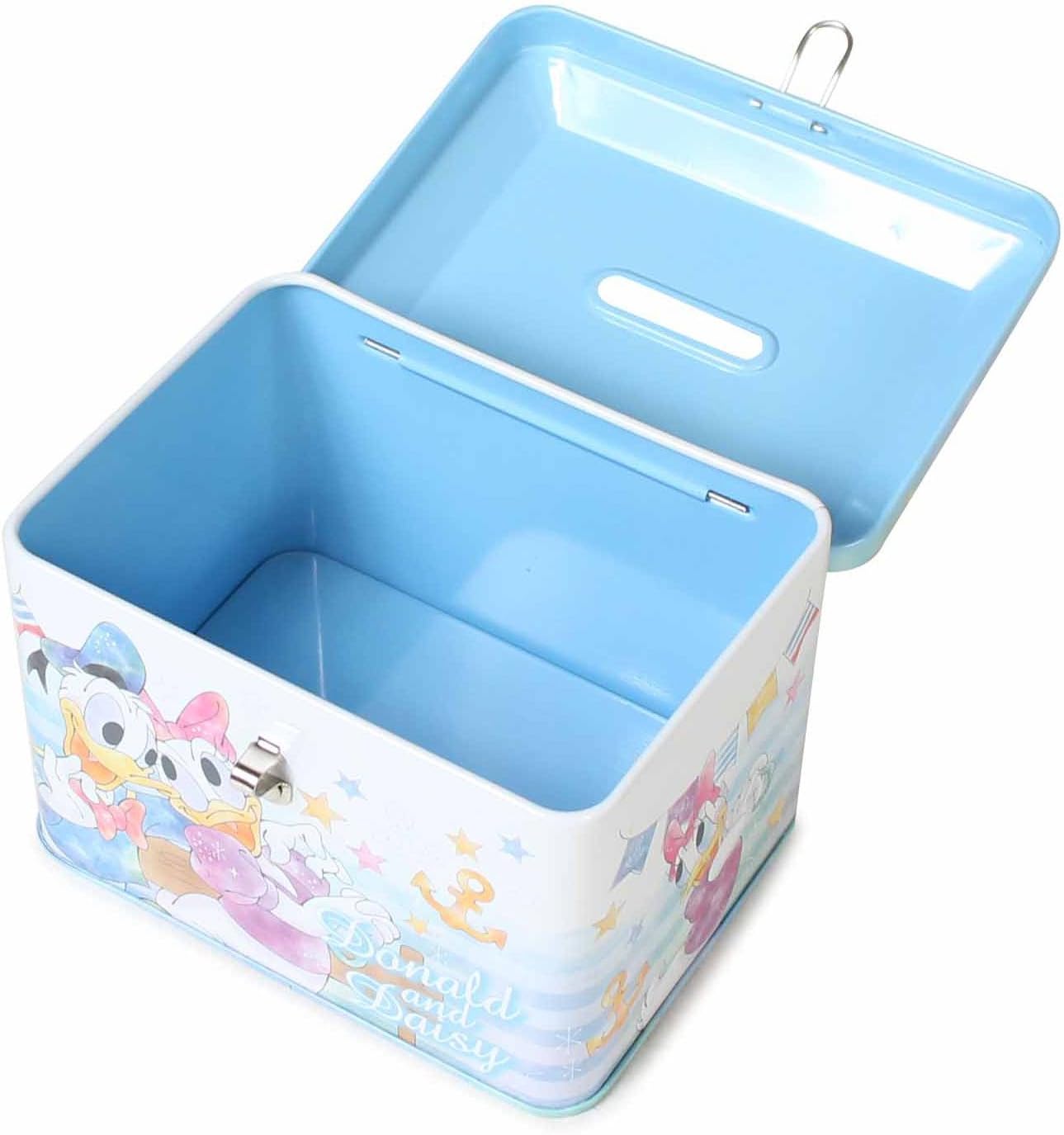 Amazon ディズニー 貯金箱 キャラクター缶バンク 鍵付き ドナルドダック 置物 オブジェ オンライン通販
