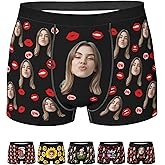 Custom Face Boxers - Personalized Men's Underwear with Photo Print - Funny Novelty Boxer Shorts Gifts