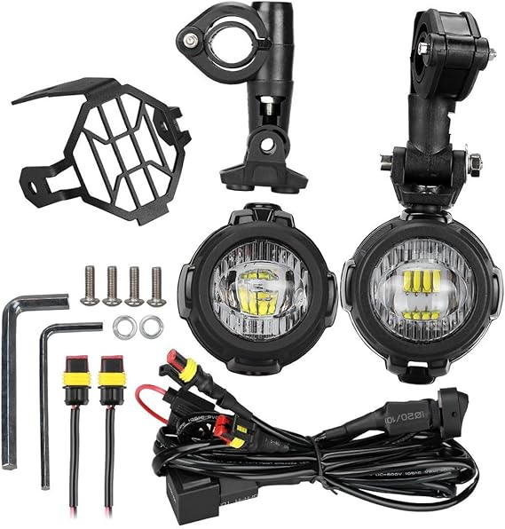 LITTOU 40W LED Auxiliary Lights 6000K Super Bright Fog Driving Light