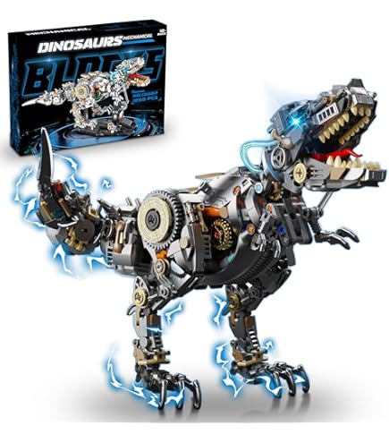 Amazon.com: HJPLPXH Mechanical Tyrannosaurus Building Blocks Set,T