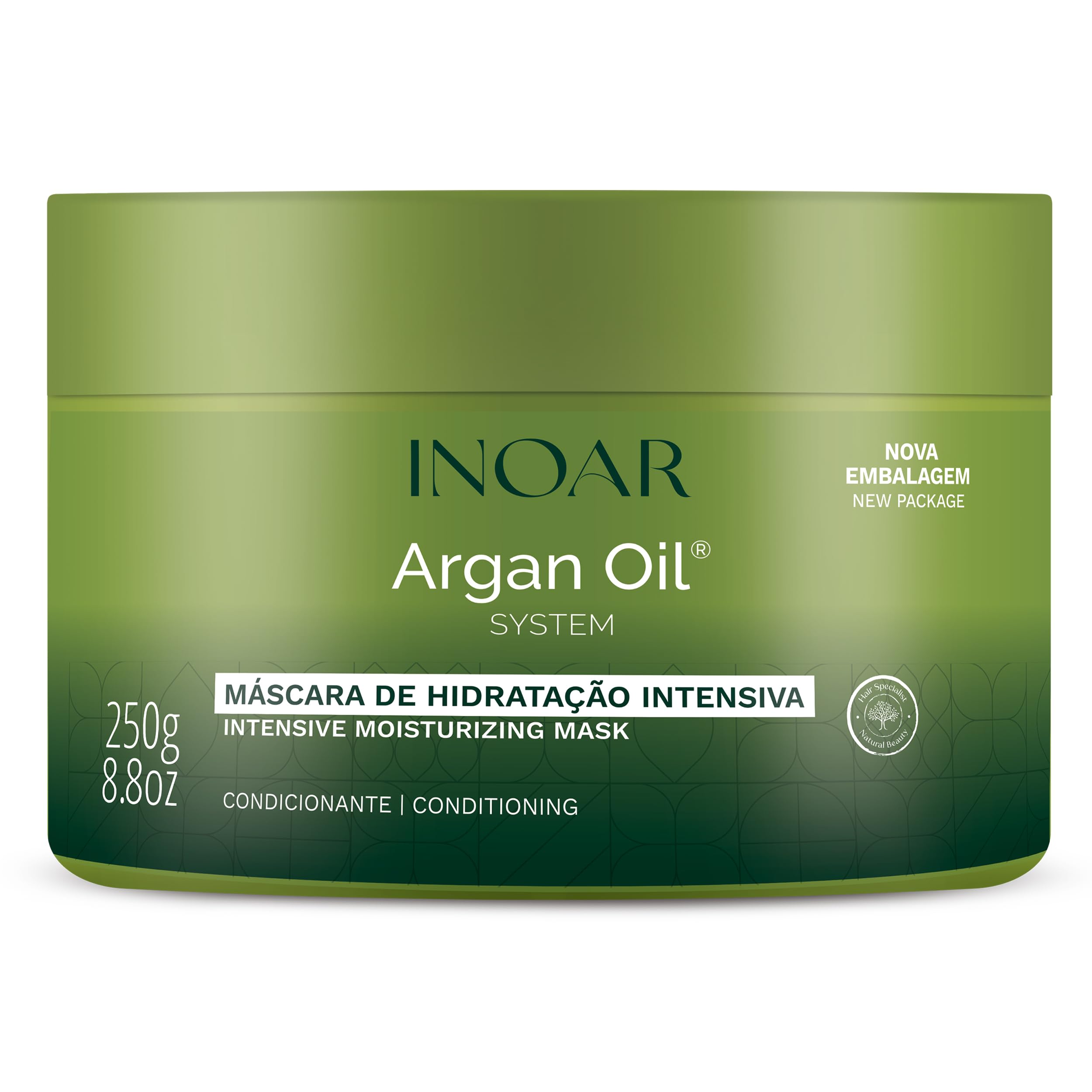 Argan Oil Hair Mask - Argan Oil Hair Treatment - Hair Mask for Damaged Hair - 250g – Inoar