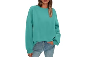 slqdgmryz Crew Neck Sweatshirts Women Fall Oversized Crewneck Sweatshirt Vintage Fleece Pullover Loose Fit Cute Y2K Hoodie