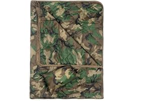 Tongcamo Poncho Liner Military Insulation Outdoor Camping Blanket for Travel, Beach, Grass, Picnic, Car Emergency, Outdoor, Survival