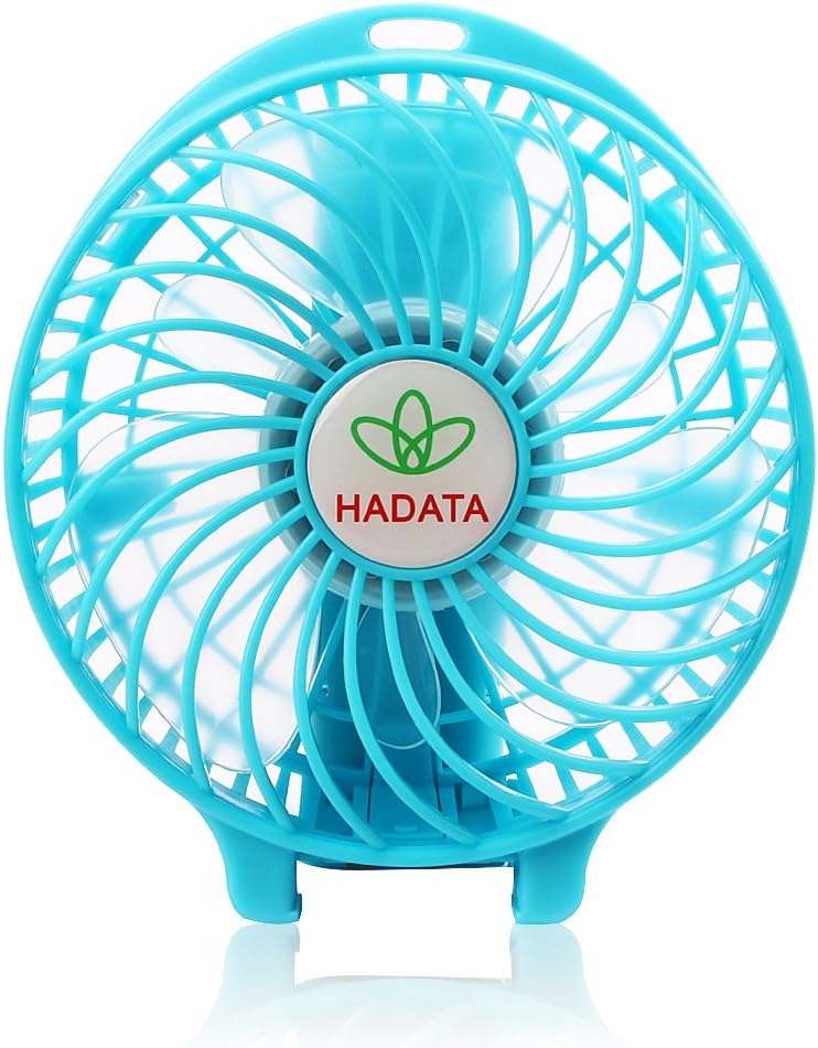 Storetech Portable Foldable USB Rechargeable Battery(18650 battery included) Fan Mini Personal Cooling Fans with Umbrella Hanging And Metal Clip (YS-F98T, Blue)