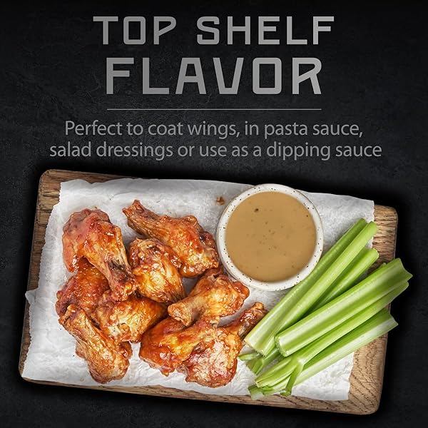 MELINDA’S SPICY GARLIC PARMESAN WING SAUCE – CRAFT GARLIC PARMESAN WING SAUCE WITH HABANERO PEPPERS, PARMESAN CHEESE, FRESH GARLIC – PERFECT FOR BUFFALO WINGS, PIZZA, PASTA – 12OZ, 1 PACK
