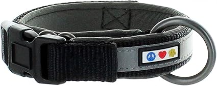 Pawtitas soft adjustable reflective padded dog collar Clearance