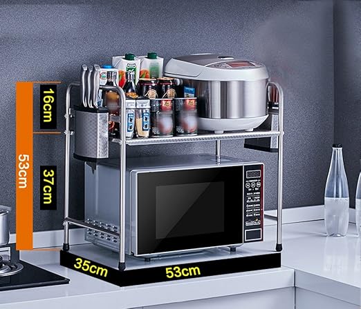 304 Acero inoxidable Cocina estante microondas horno estantes ...