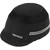 Lightweight Safety Bump Cap - Breathable Baseball Style Protective Hat with Reflective Stripes
