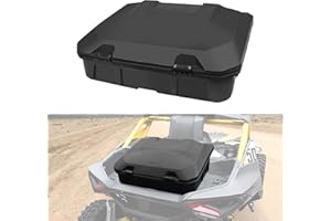 CUSAUTV 96L Rear Storage Cargo Box for Maverick R, Waterproof Bed Tool Rear Trunk Box Compatible with Can Am Maverick R X RS 2024+ Accessories Replace #715007182