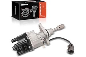 A-Premium Ignition Distributor with Cap and Rotor Compatible with Nissan 240SX 1989-1990, D21 1990-1994, Pickup 1995-1996, 2.