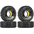 INJORA 1.0 Silicone Rubber Inserts and S5 Rock Terrain Crawler Tires for TRX4M SCX24 1/18 1/24 RC Crawler Car Upgrade
