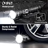 Blukar Rechargeable Flashlight, Ultra Bright LED, 5 Modes, 5000mAh, IP67 view 7