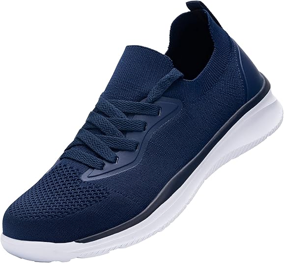 DYKHMATE Steel Toe Shoes for Women Lightweight Work Sneakers Slip