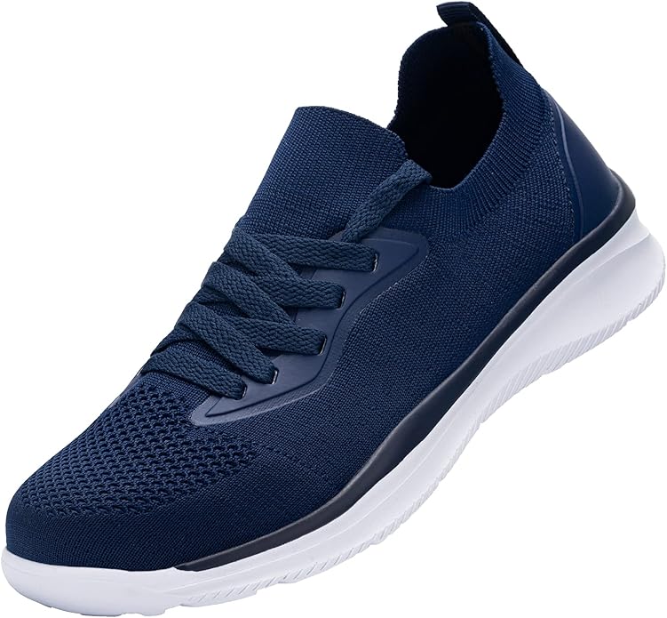 DYKHMATE Steel Toe Shoes for Women Lightweight Work Sneakers Slip