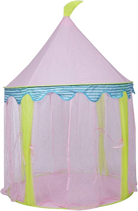 Amazon キッズテント 子供用テント 折り畳み式 女の子 ピンク キッズテント おもちゃ