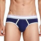 Wayonge Men's Cotton Briefs Breatheable and Low Waist Brief Underpanties