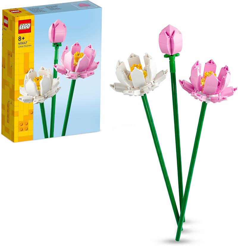 LEGO Botanicals Lotus Flowers 40647 Faux Flower Bouquet Kids 8+