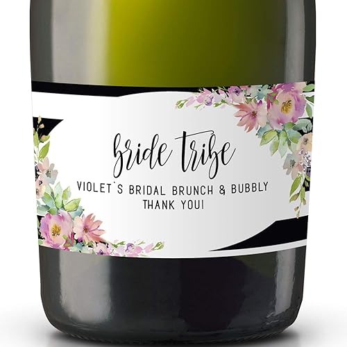  Bride Tribe Mini Champagne Bottle Label For