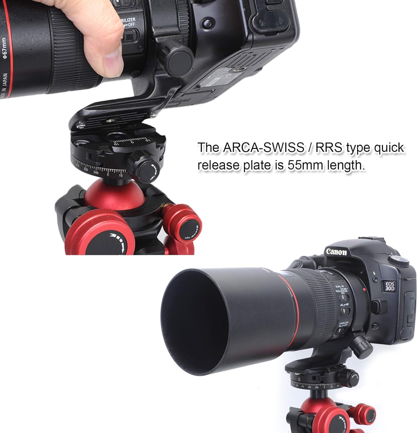 Built In Arca Type Quick Release Plate For Tripod Head Replace Canon Tripod Mount Ring D Tripod Mount Ring Ishoot Camera Lens Collar Support For Canon Ef 100mm F 2 8l Macro Is Usm Lens
