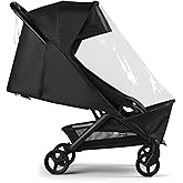 Bugaboo Butterfly Rain Cover – Compatible with Bugaboo Butterfly and Butterfly 2 Strollers – Transparent Weather Shield for R