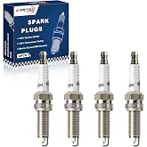 Iridium Spark Plugs 4 Pack Compatible with Hyundai Veloster Accent &amp; Kia Soul Rio 2012 2013 2014 2015 2016 2017 2018 2019 L4 1.6L Replaces 92873,LZKR6AIX,93815,SILZKR6B10E