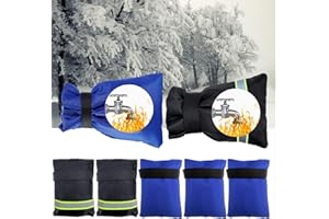 AURONP Outdoor Faucet Covers for Winter, 5 Pack Spigot Covers Winter Insulated, Waterproof Hose Bib Covers for Winter, Upgraded Thicken Outside Faucet Cover Freeze Protection, Outdoor Faucet Cover