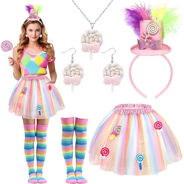knee length dresses for ladies Lollipop Costume - Adults main image 0
