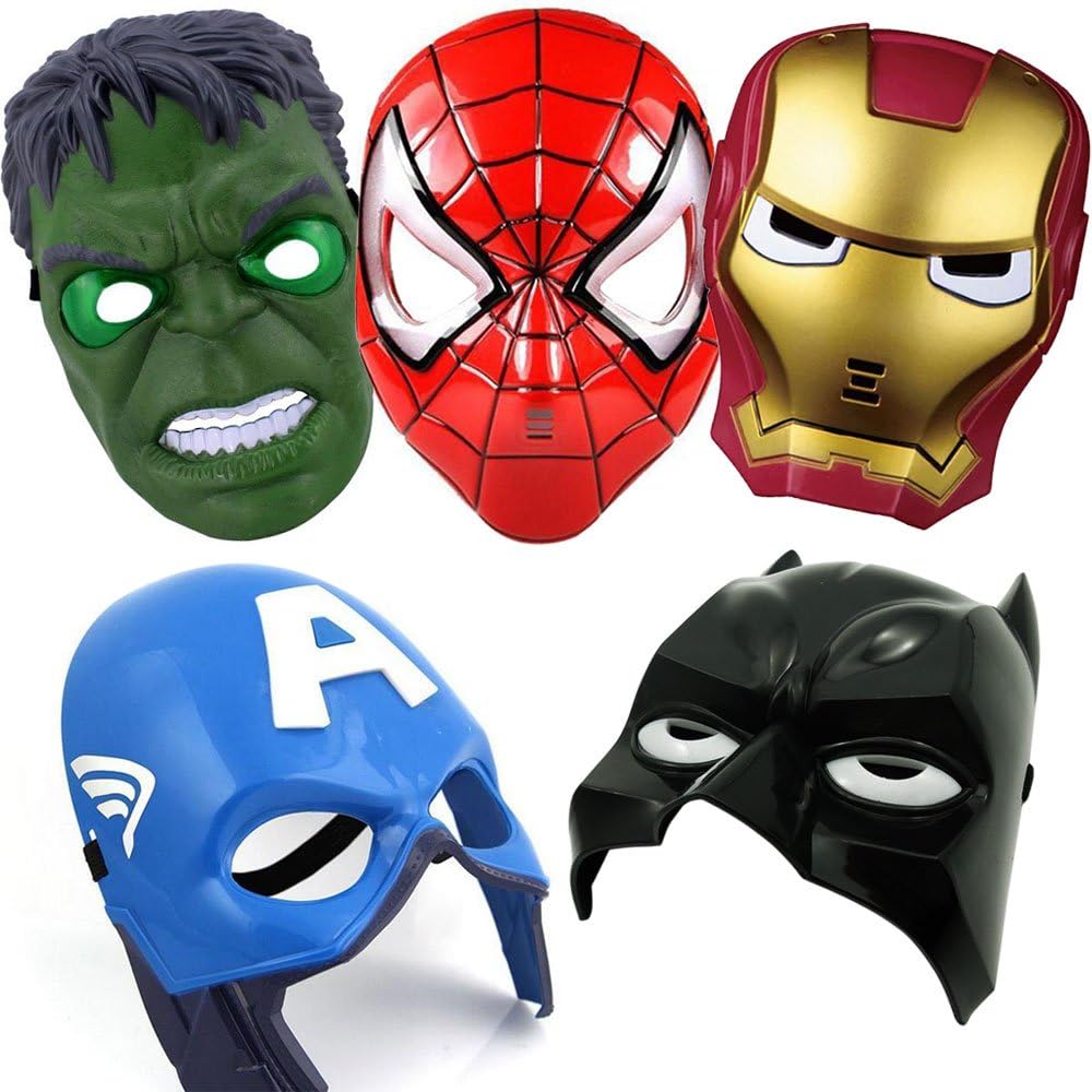 Superhero The Avengers Costume LED Light Eye Mask